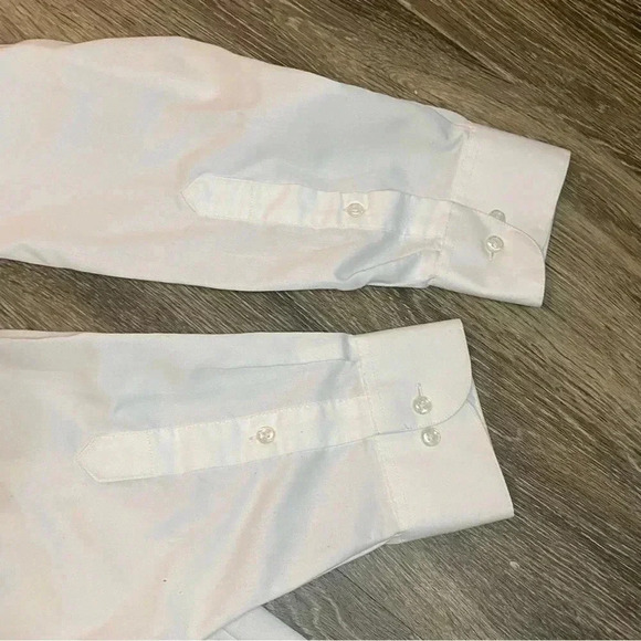 Mens White Van Heusen Lux Sateen Regular Fit White Button Up - 16 34/35 - Picture 4 of 8
